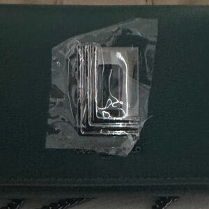 Karl Lagerfeld Dark Green Clutch with Silver Accent